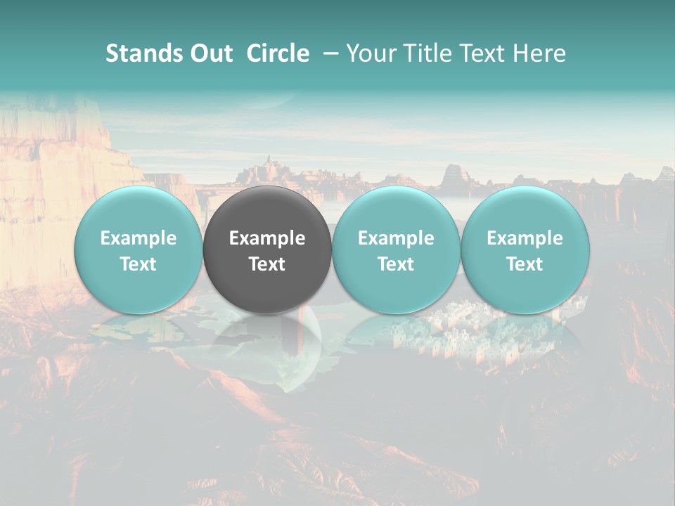 Reflection View Tower PowerPoint Template
