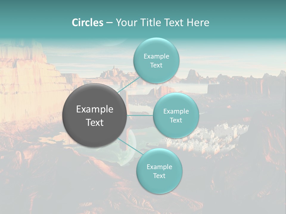 Reflection View Tower PowerPoint Template