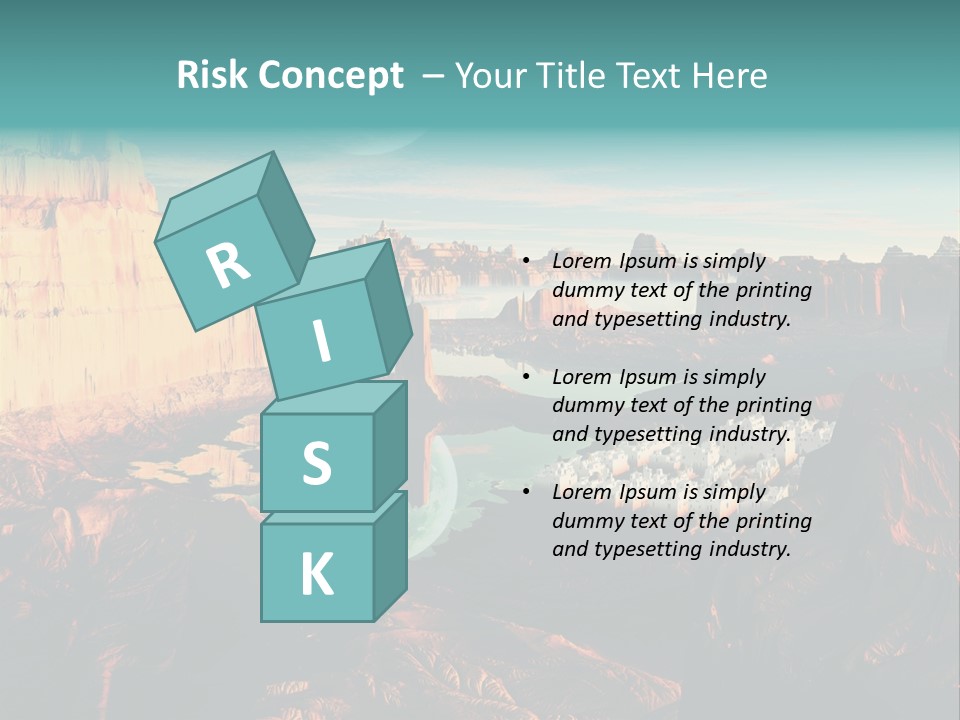 Reflection View Tower PowerPoint Template