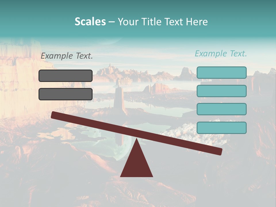 Reflection View Tower PowerPoint Template