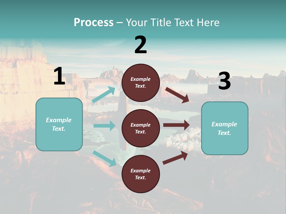 Reflection View Tower PowerPoint Template
