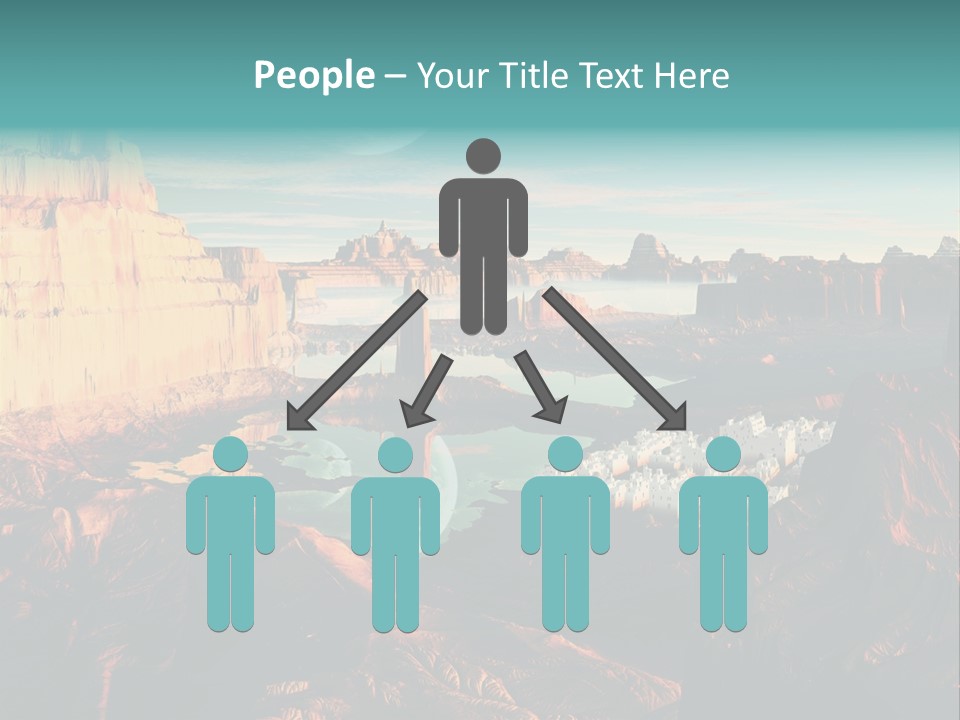 Reflection View Tower PowerPoint Template