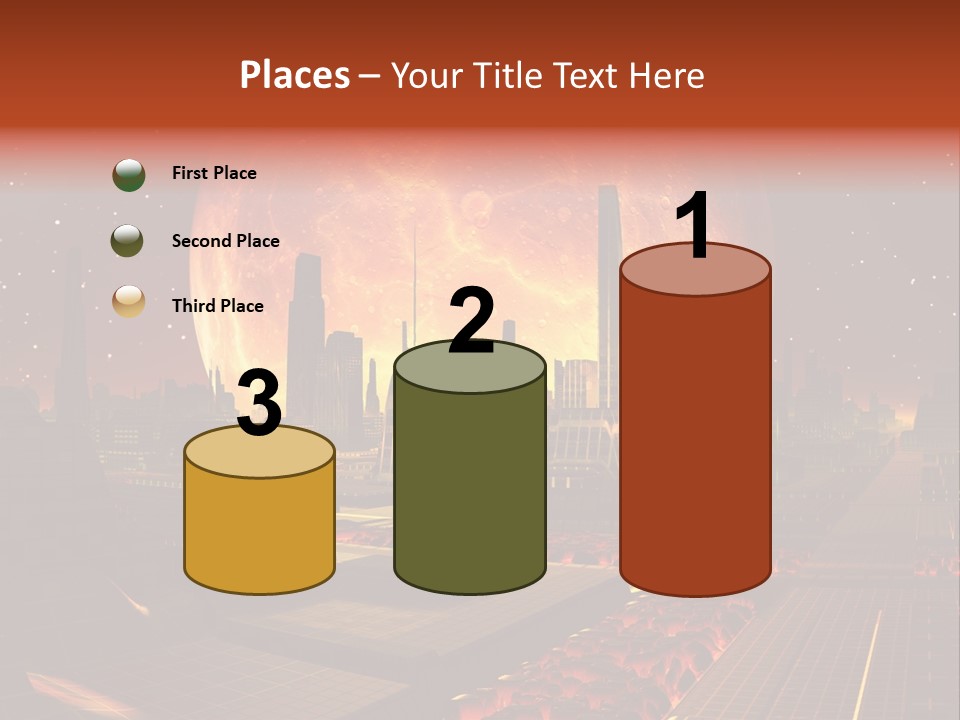 Gold Golden Desert PowerPoint Template