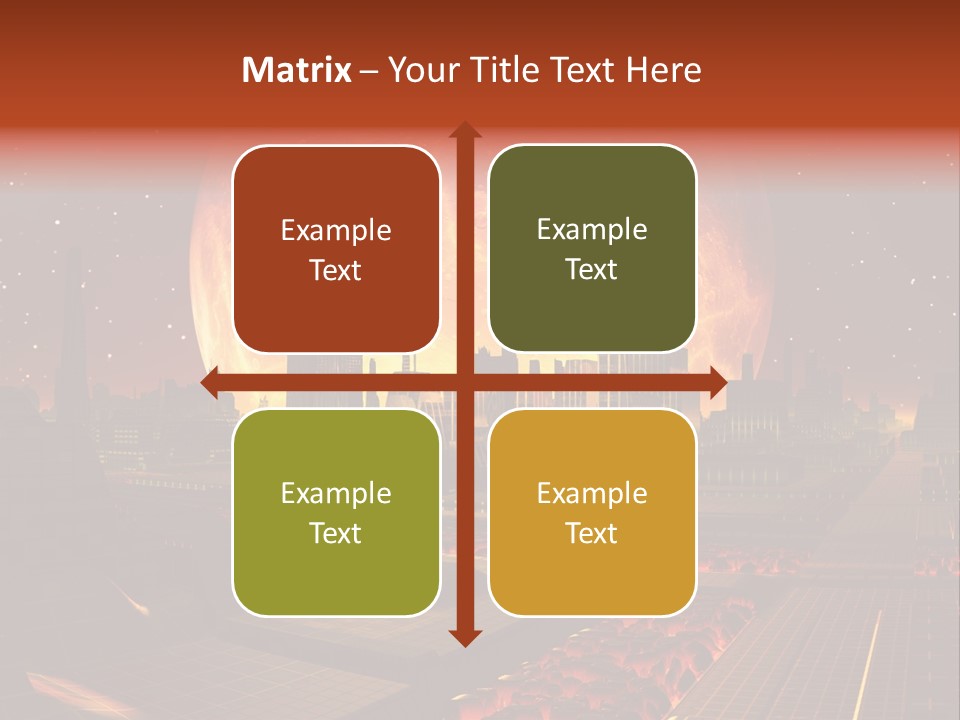 Gold Golden Desert PowerPoint Template
