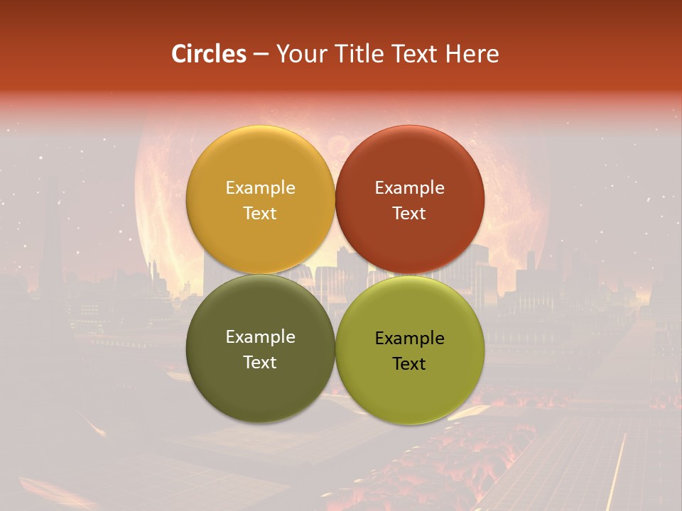 Gold Golden Desert PowerPoint Template
