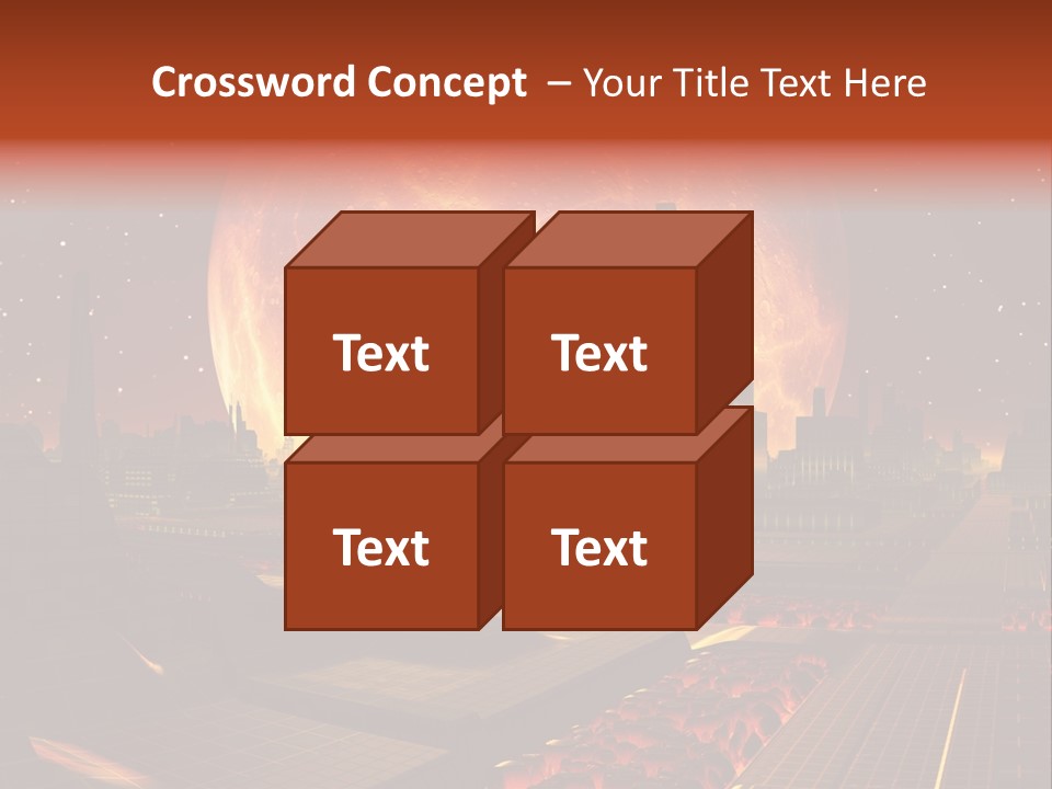 Gold Golden Desert PowerPoint Template