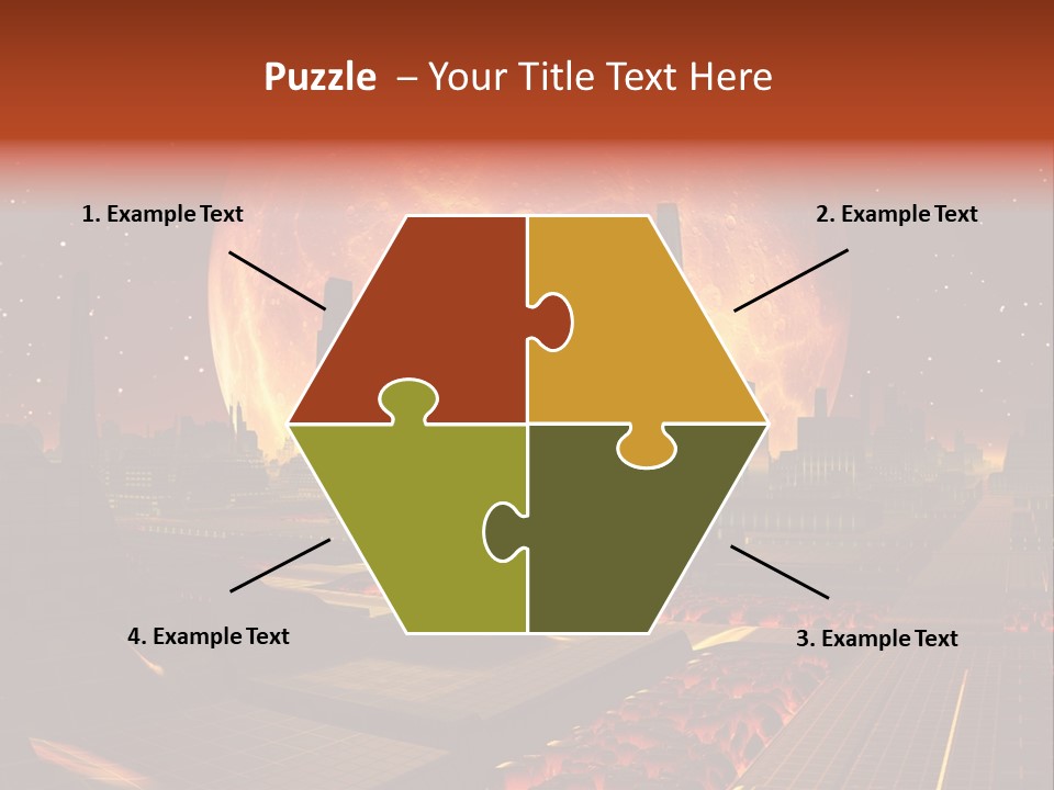 Gold Golden Desert PowerPoint Template
