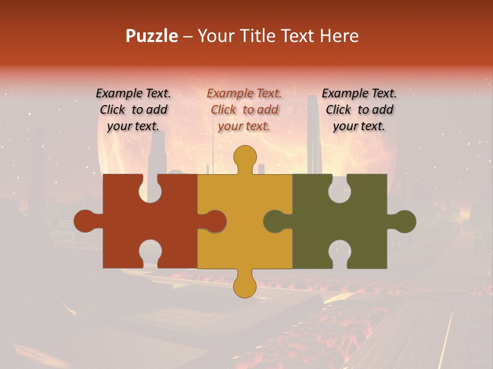 Gold Golden Desert PowerPoint Template