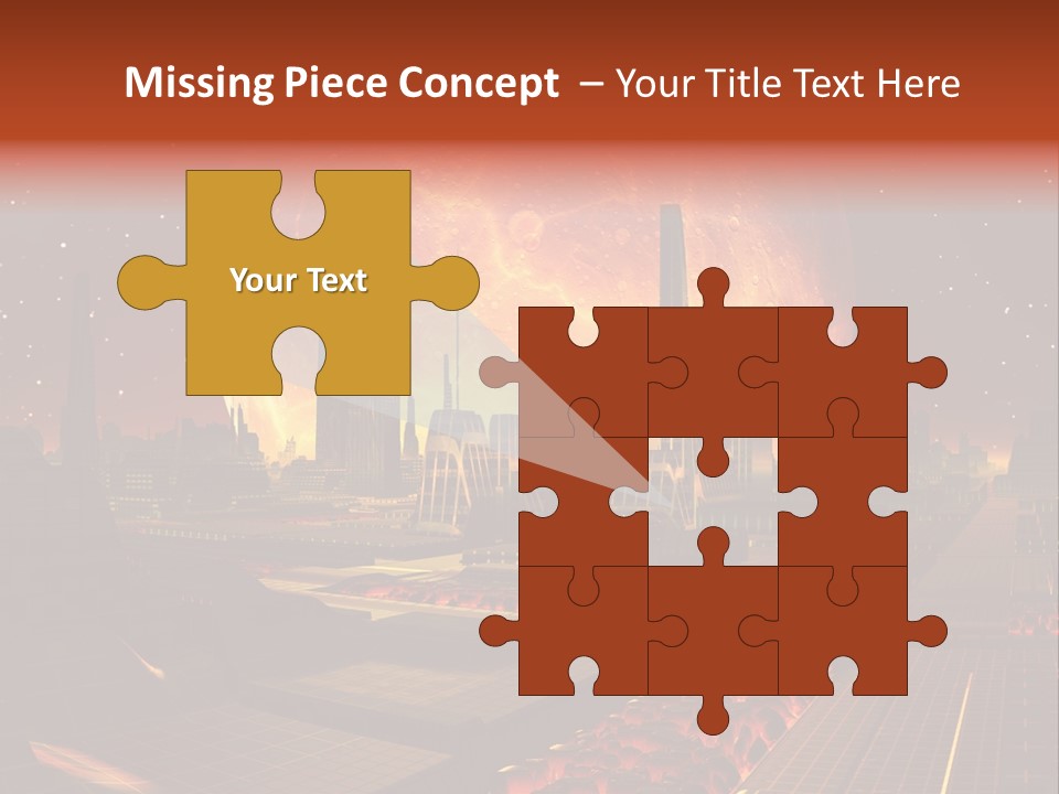 Gold Golden Desert PowerPoint Template