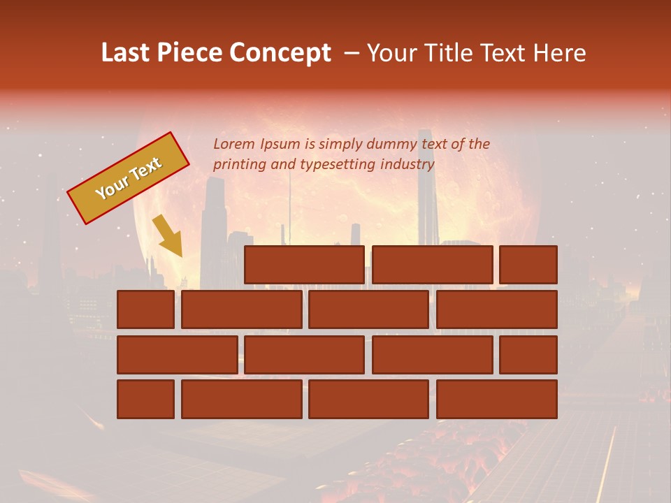 Gold Golden Desert PowerPoint Template