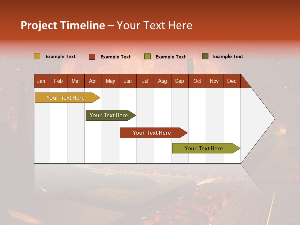 Gold Golden Desert PowerPoint Template