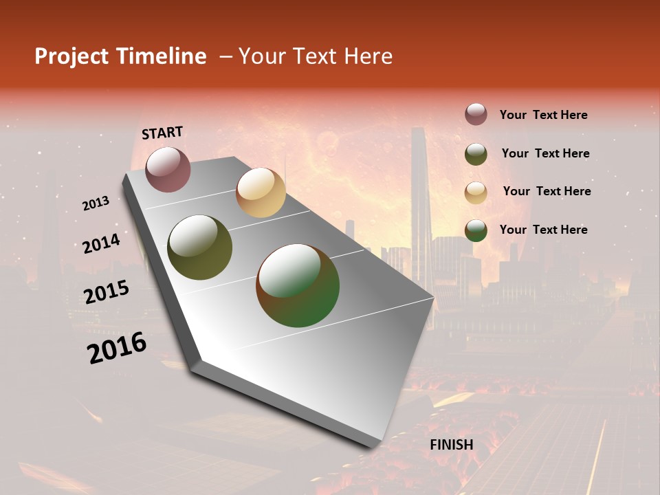 Gold Golden Desert PowerPoint Template