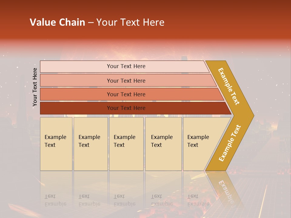 Gold Golden Desert PowerPoint Template