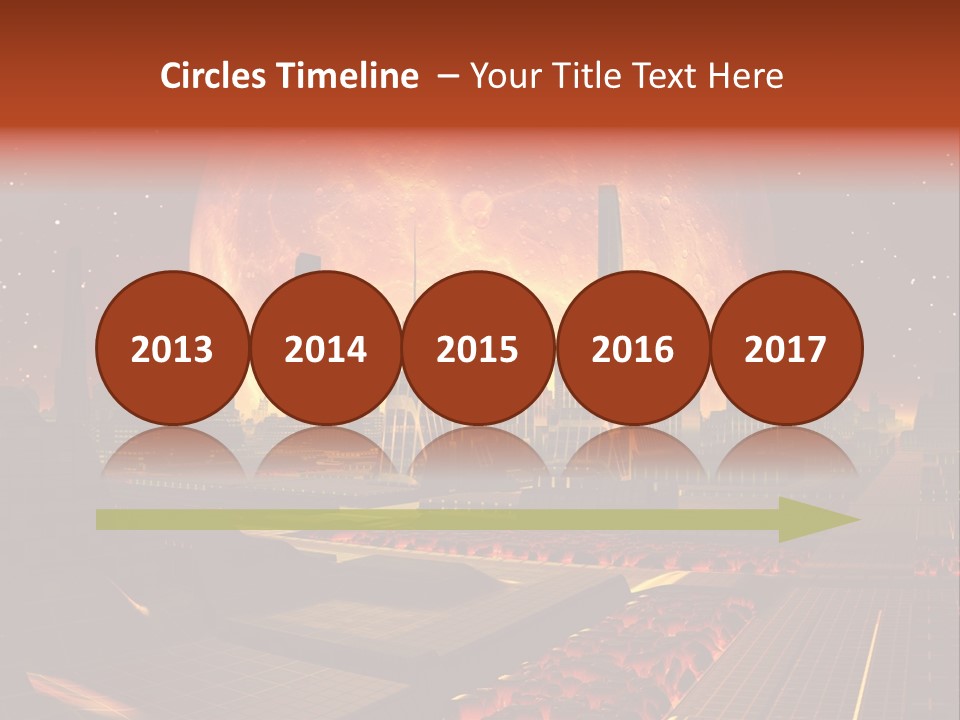Gold Golden Desert PowerPoint Template