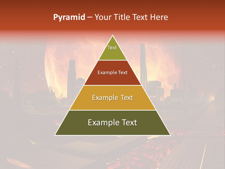 Gold Golden Desert PowerPoint Template