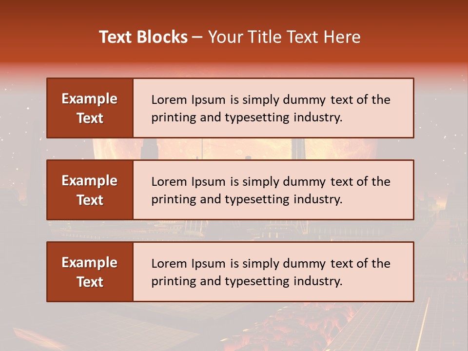 Gold Golden Desert PowerPoint Template