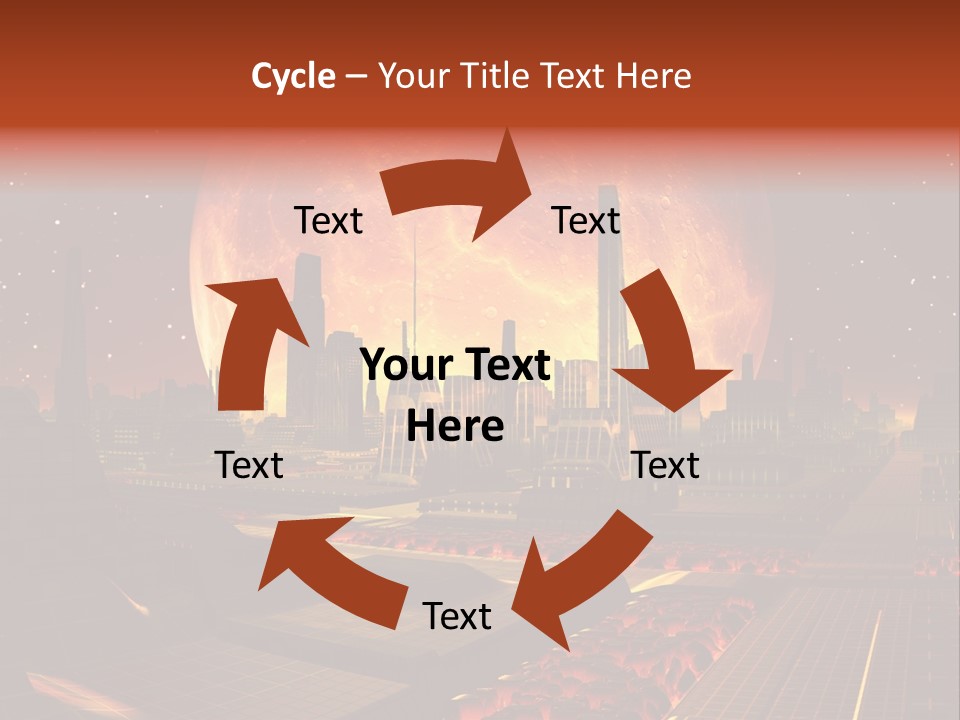 Gold Golden Desert PowerPoint Template