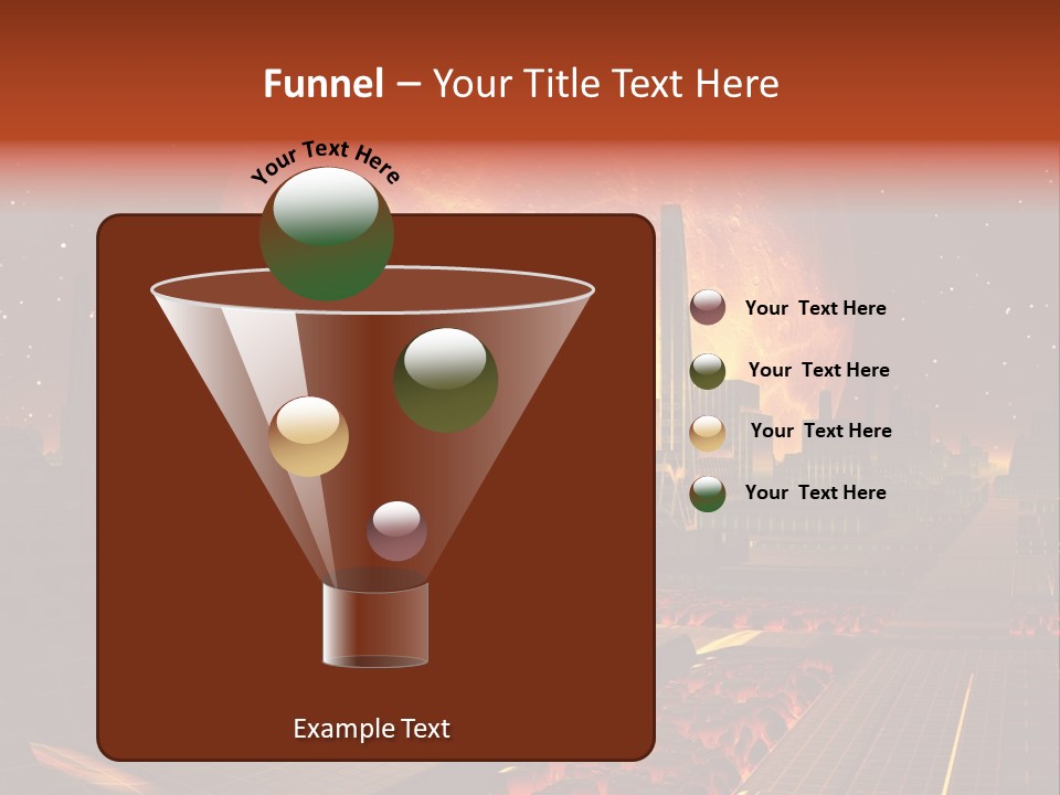 Gold Golden Desert PowerPoint Template