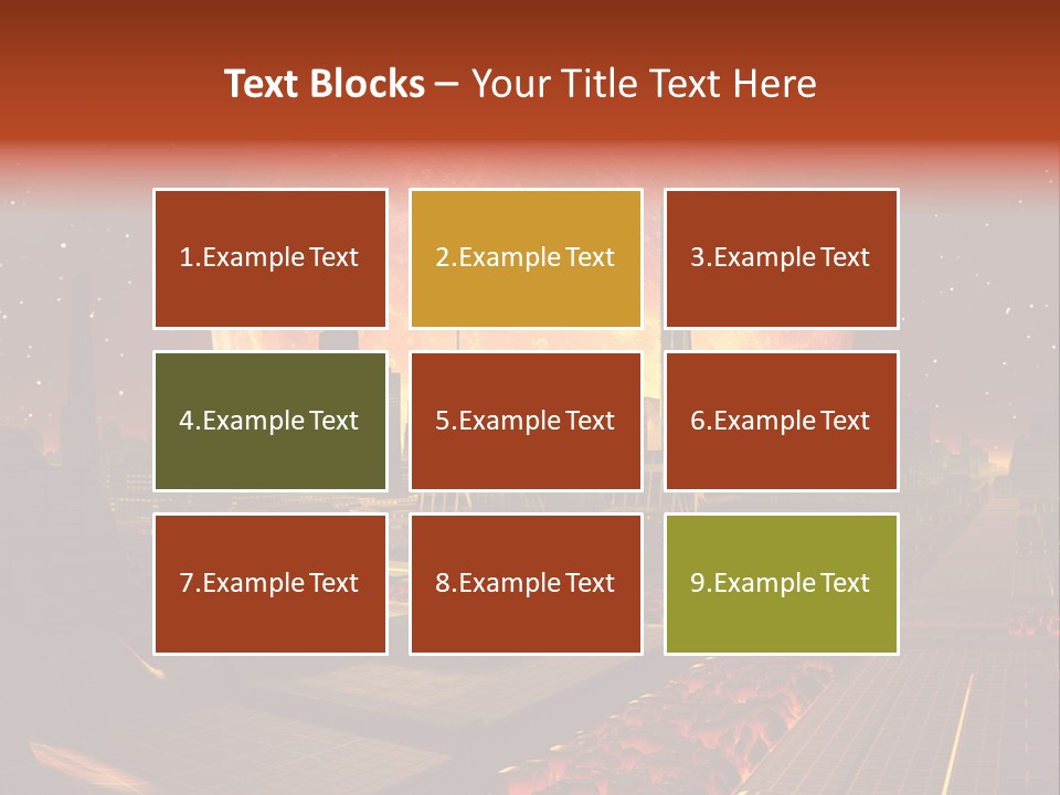 Gold Golden Desert PowerPoint Template