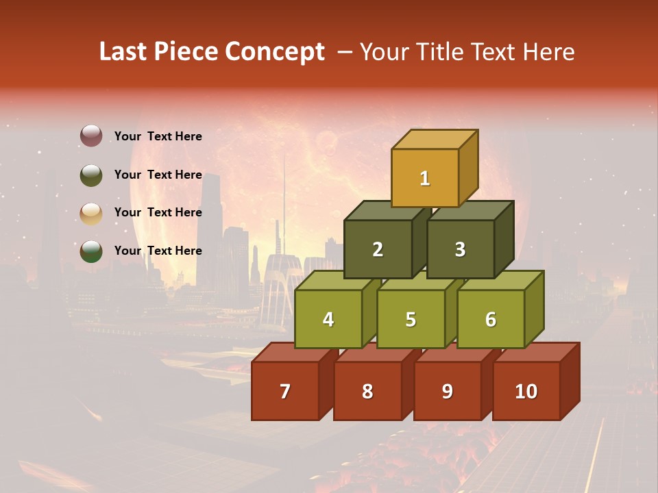 Gold Golden Desert PowerPoint Template