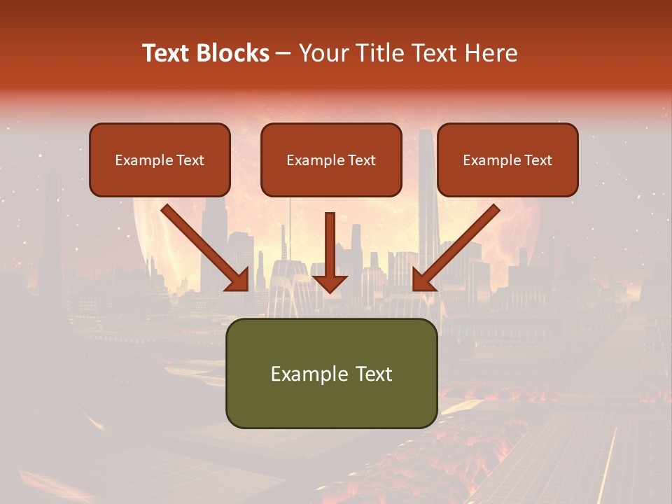 Gold Golden Desert PowerPoint Template