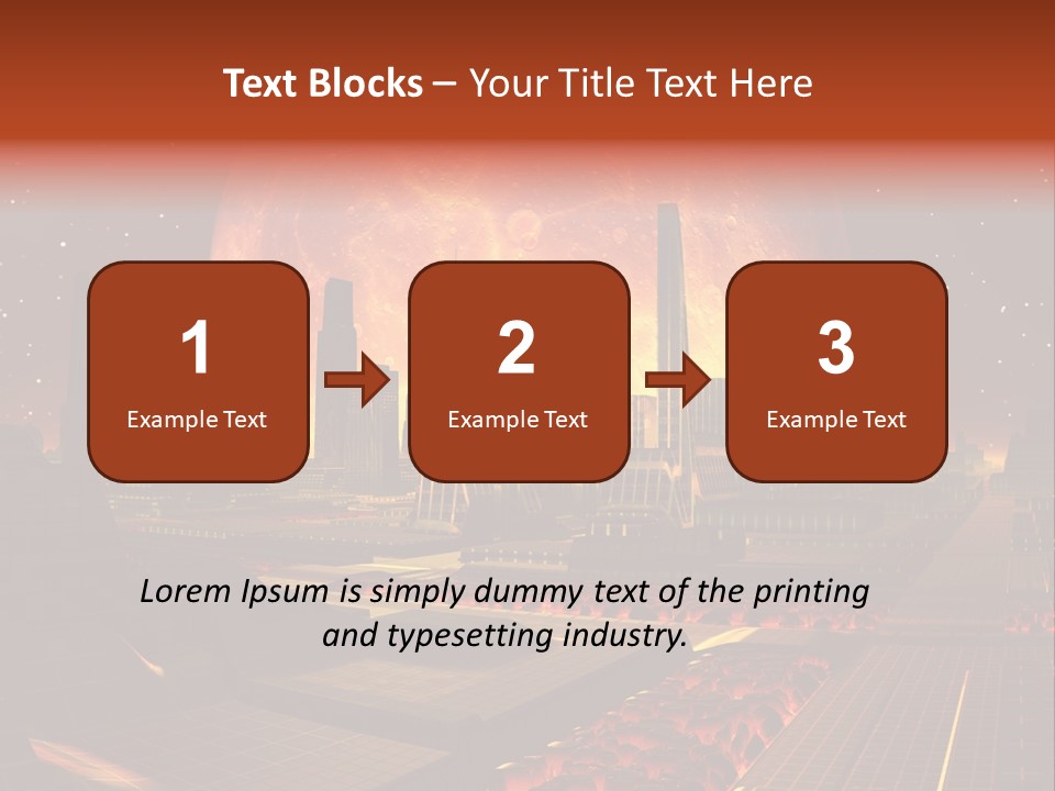 Gold Golden Desert PowerPoint Template