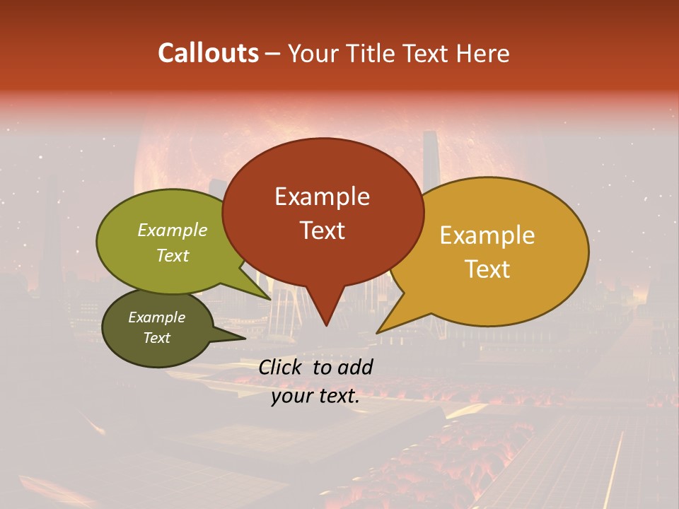 Gold Golden Desert PowerPoint Template