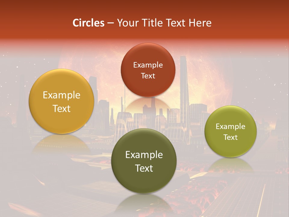 Gold Golden Desert PowerPoint Template