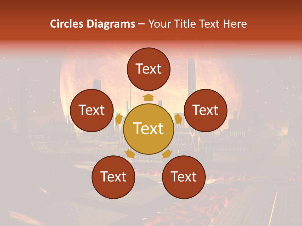 Gold Golden Desert PowerPoint Template