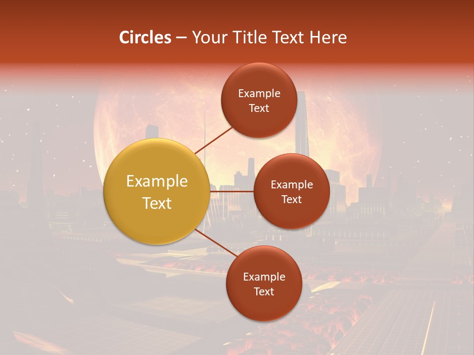 Gold Golden Desert PowerPoint Template