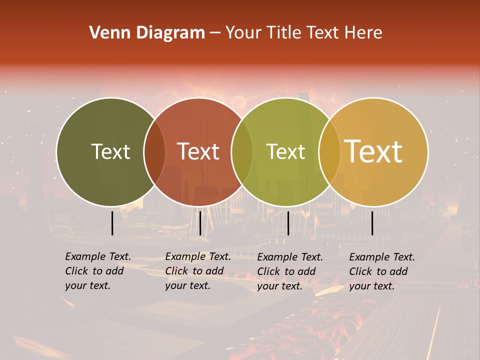 Gold Golden Desert PowerPoint Template