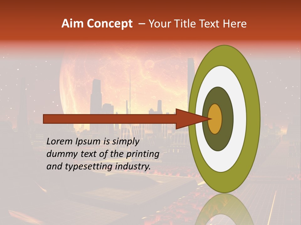 Gold Golden Desert PowerPoint Template