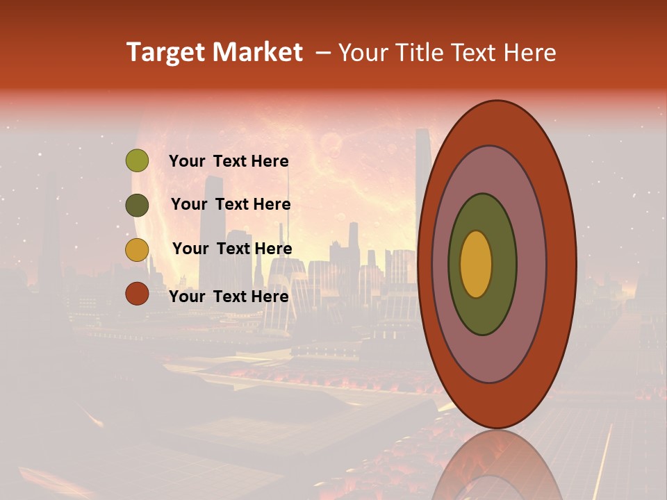 Gold Golden Desert PowerPoint Template