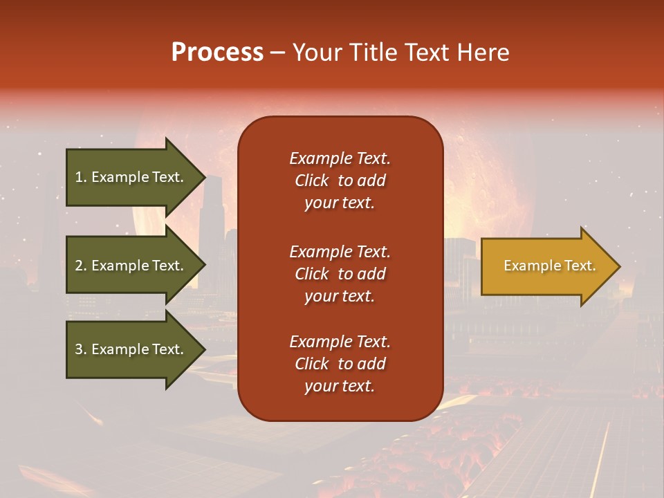 Gold Golden Desert PowerPoint Template