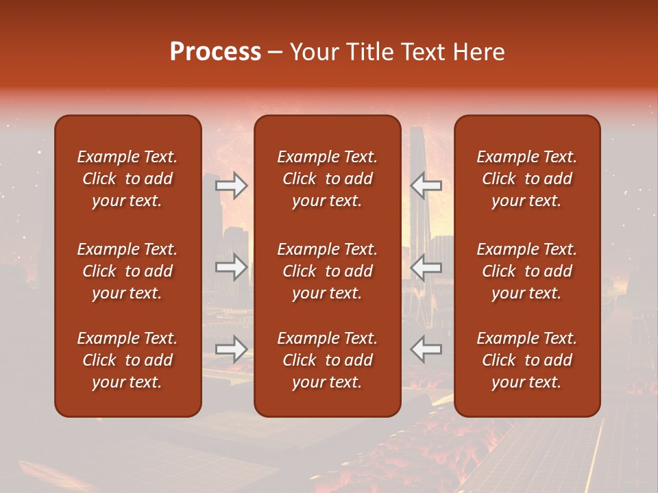 Gold Golden Desert PowerPoint Template