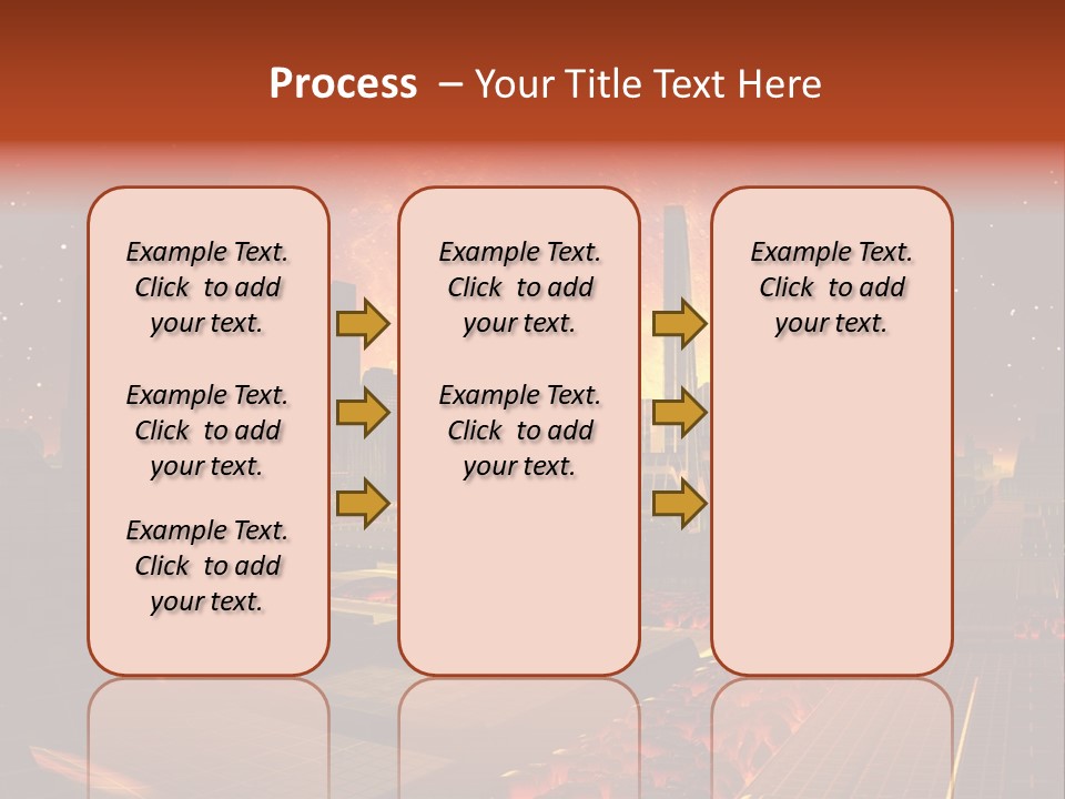 Gold Golden Desert PowerPoint Template