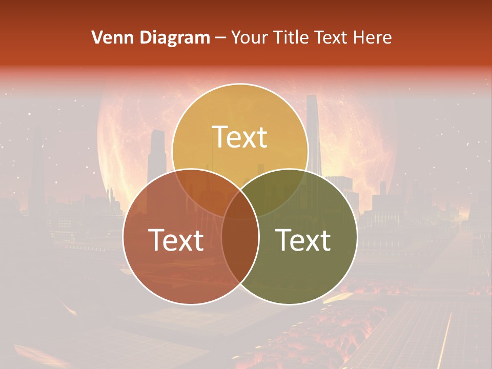 Gold Golden Desert PowerPoint Template