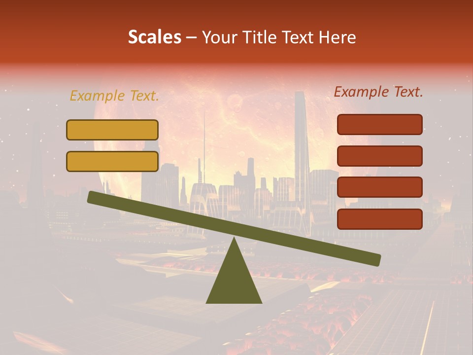 Gold Golden Desert PowerPoint Template