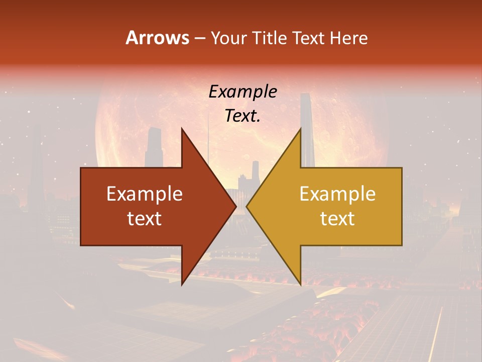Gold Golden Desert PowerPoint Template