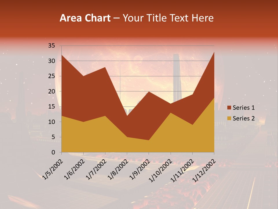 Gold Golden Desert PowerPoint Template