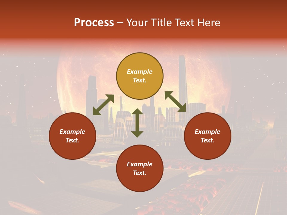 Gold Golden Desert PowerPoint Template