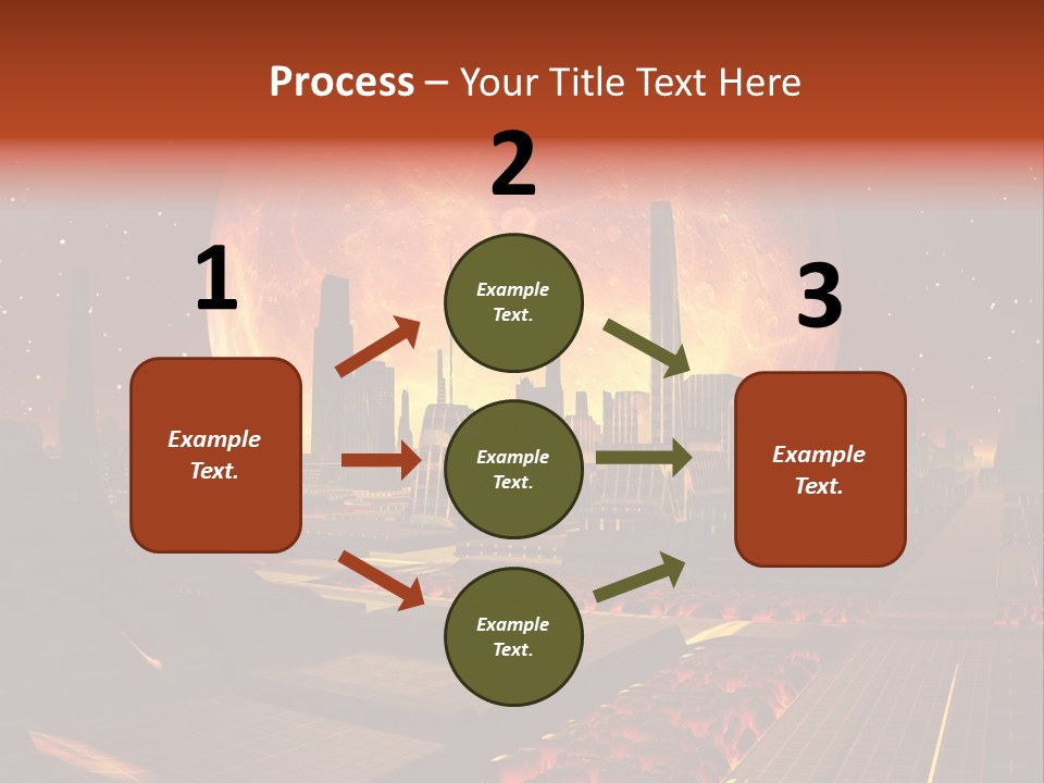 Gold Golden Desert PowerPoint Template