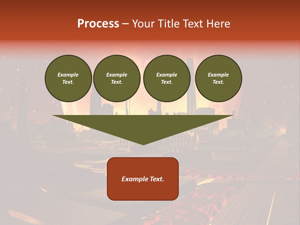 Gold Golden Desert PowerPoint Template