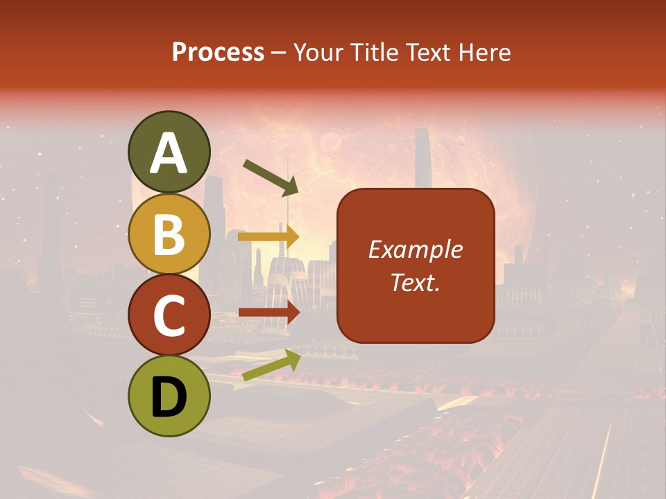 Gold Golden Desert PowerPoint Template
