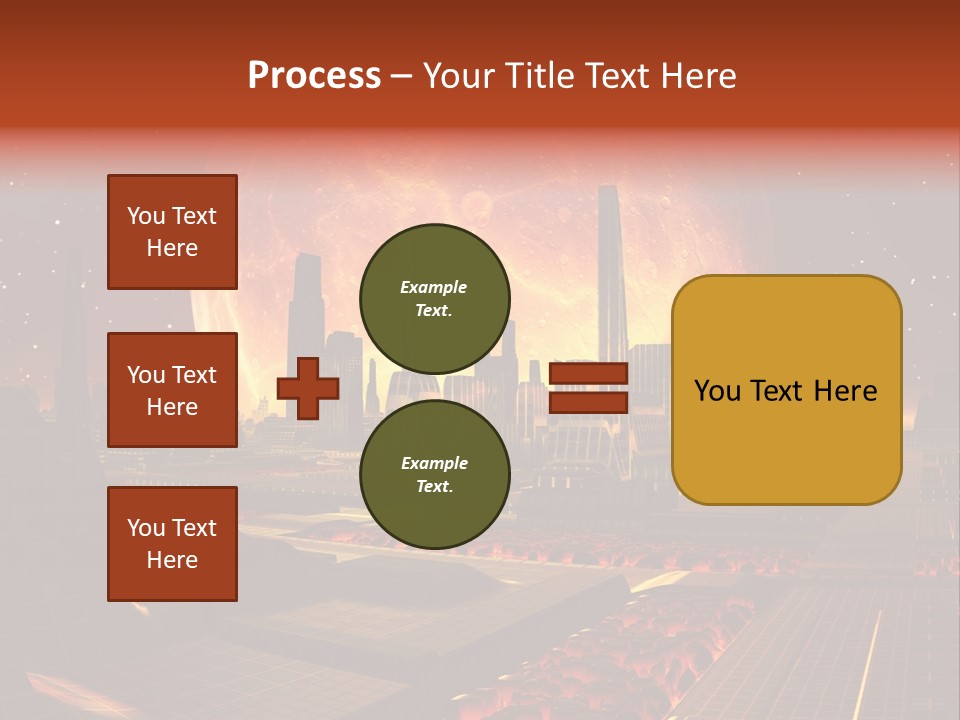 Gold Golden Desert PowerPoint Template