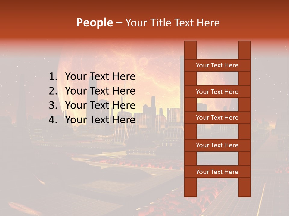 Gold Golden Desert PowerPoint Template