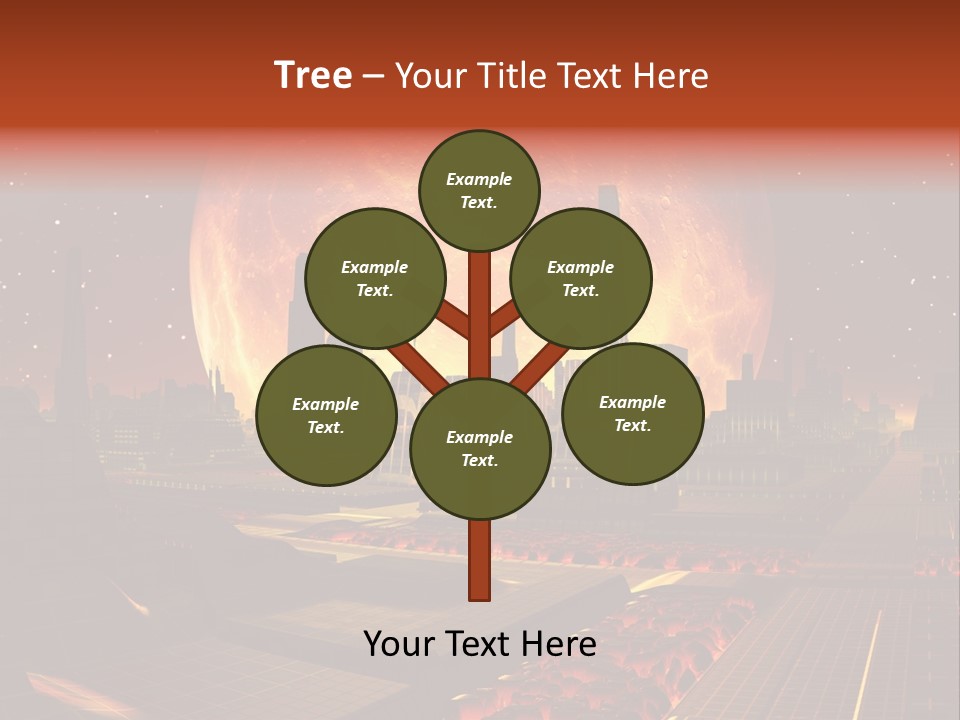 Gold Golden Desert PowerPoint Template