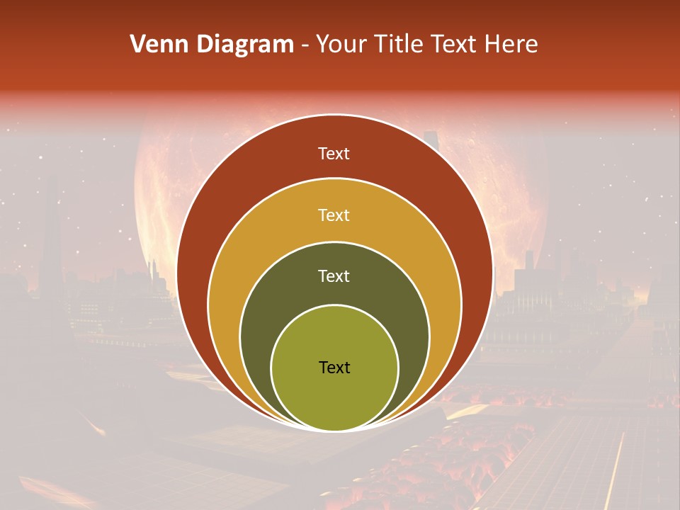 Gold Golden Desert PowerPoint Template