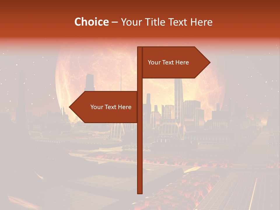 Gold Golden Desert PowerPoint Template