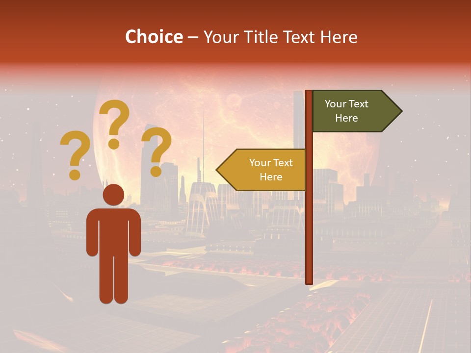 Gold Golden Desert PowerPoint Template